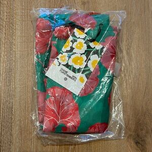 DVF for Target Reusable Reversible Market Shopping Bag Tote Poppy/Geranium NEW